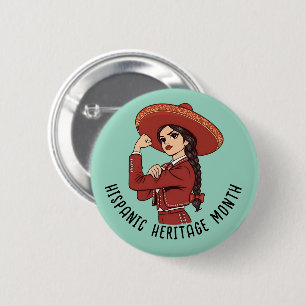 Hispanic Heritage Month Mariachi 6 Cm Round Badge