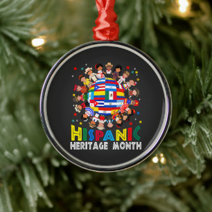 Hispanic Heritage Month Metal Ornament