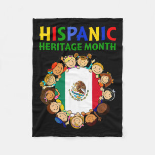Hispanic Heritage Month Mexico Kids Boys Girls Fleece Blanket