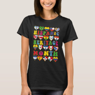 Hispanic Heritage Month National Latino Countries T-Shirt