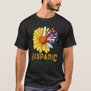 Hispanic Heritage Month National Latino Pretty Flo T-Shirt