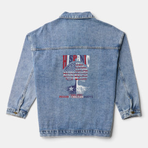 Hispanic Heritage Month Proud of my Chilean roots Denim Jacket