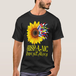 Hispanic Heritage Month Sunflower Hispanic Latino T-Shirt
