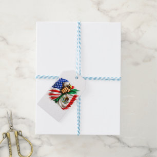 Hispanic Heritage Month USA Mexico Flag Gift Tags