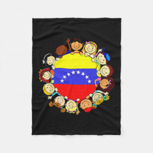Hispanic Heritage Month Venezuela Kids Boy Venezue Fleece Blanket