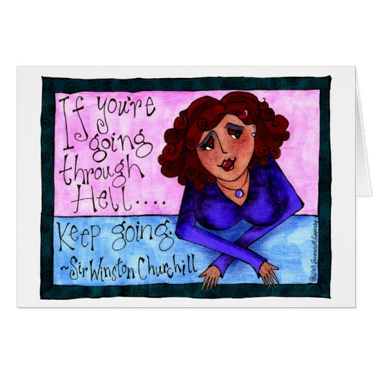 Hispanic Latina Girl Encouragement Inspiration Card
