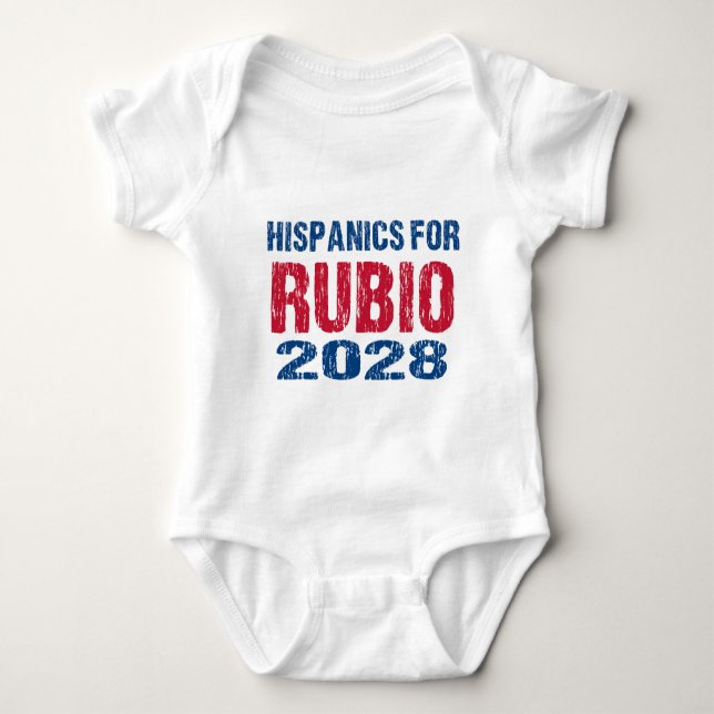 Hispanics for Rubio 2028 Baby Bodysuit (Front)