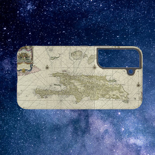 Hispaniola Sea Chart from 1720 Samsung Galaxy Case