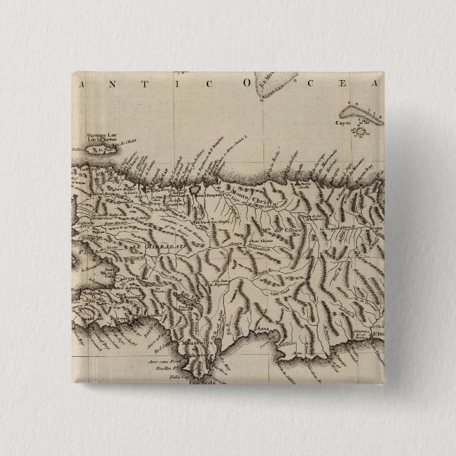 Hispaniola, St Domingo 15 Cm Square Badge (Front)