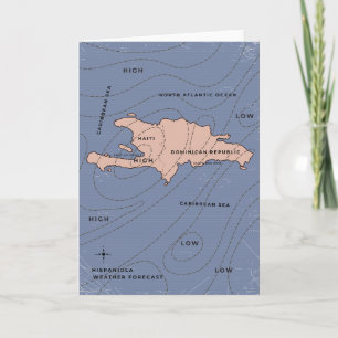Hispaniola Weather map Invitation