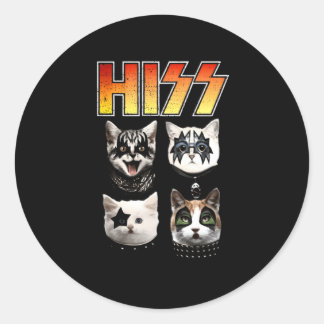 Hiss Ca Hiss Cat Hiss Cat Classic Round Sticker
