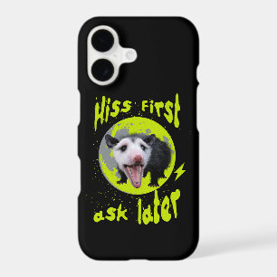 Hiss First Ask Later Funny Opossum Humour
