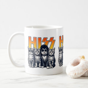 HISS Funny Cat Band Parody Cat Lovers & Pet Owners Coffee Mug