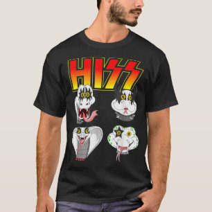 Hiss Funny Snake Lover Rock And Roll Band Idea T-Shirt