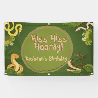 Hiss Hiss Hooray, Snake Birthday Banner