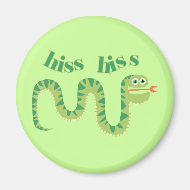 Hiss Hiss Snake Magnet (Front)