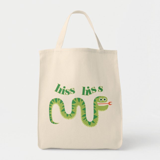Hiss Hiss Snake Tote Bag (Front)