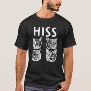 HISS (KISS) cat retro T-Shirt