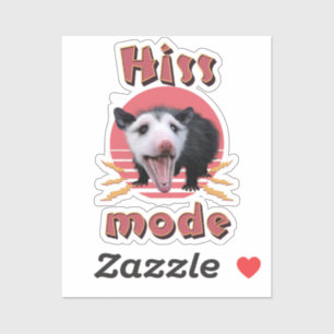 Hiss Mode Funny Opossum Chaotic Animal
