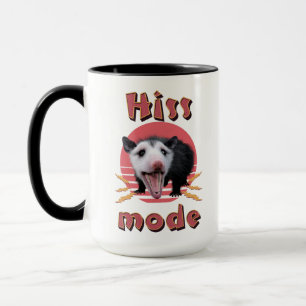 Hiss Mode Funny Opossum Chaotic Animal Mug