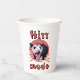 Hiss Mode Funny Opossum Chaotic Animal Paper Cups