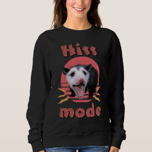 Hiss Mode Funny Opossum Chaotic Animal Sweatshirt