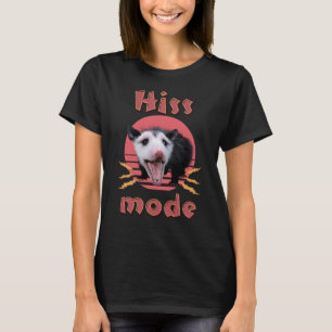 Hiss Mode Funny Opossum Chaotic Animal T-Shirt
