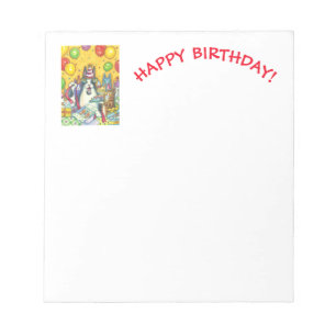 Hiss N' Fitz CAT HAPPY BIRTHDAY NOTEPAD