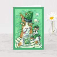 HISS N' FITZ CAT & RAT, CHEERS TO GREEN BEER FUNNY