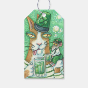 Hiss N Fitz CAT, RAT, GREEN BEER ST. PATRICK'S DAY Gift Tags