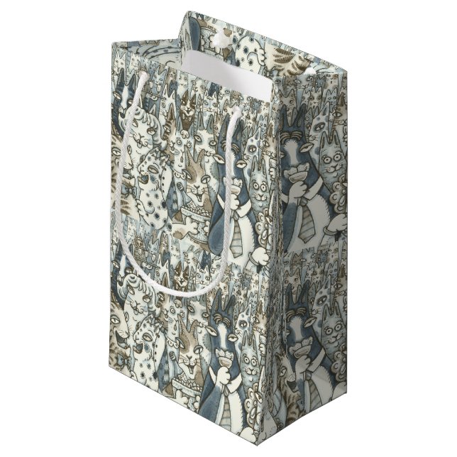 Hiss N' Fitz Cats LIFE'S A PARTY GIFT BAG (Front Angled)