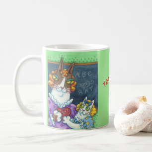 Hiss N' Fitz Cats TEACHER'S PET MUG Customise
