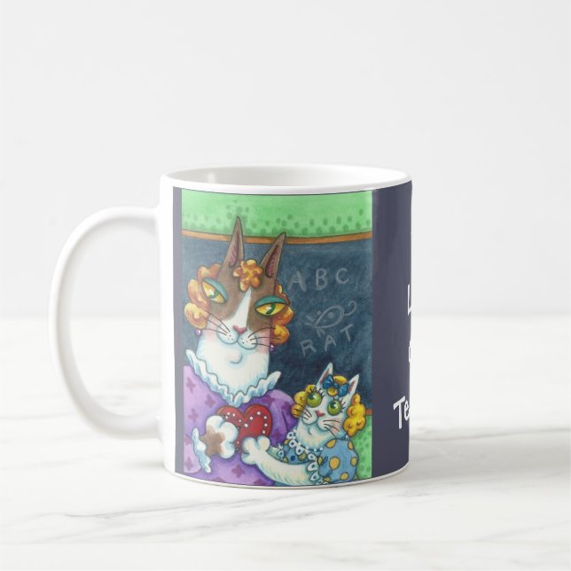 Hiss N' Fitz Teacher's Pet VALENTINE MUG (Left)