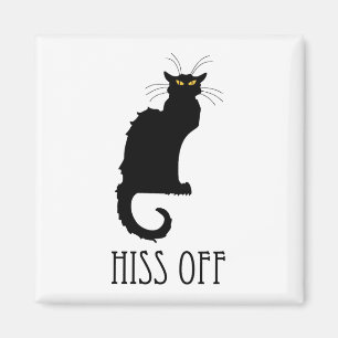 Hiss Off Cat Funny Magnet