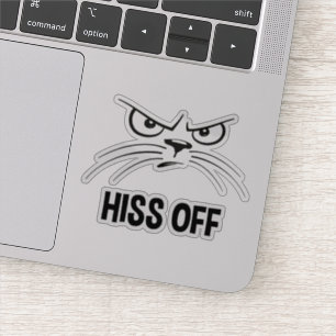 Hiss Off Funny Angry Cat
