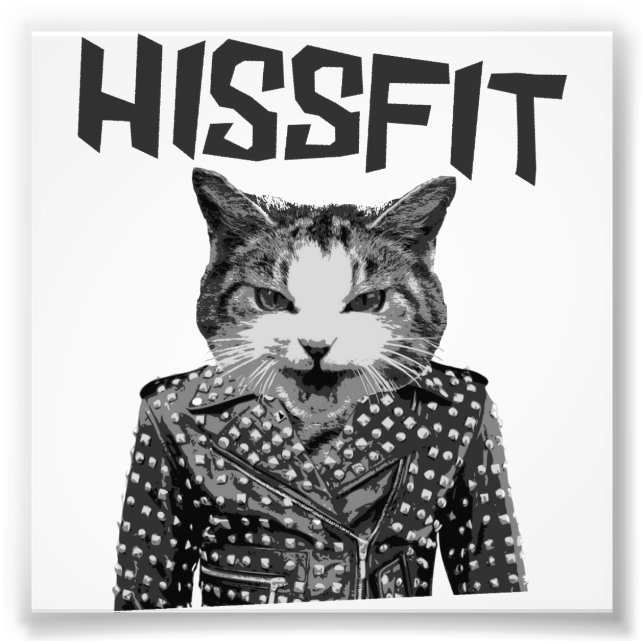 Hissfit Rebel Misfit Kitty Cat Photo Print (Front)