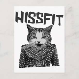 Hissfit Rebel Misfit Kitty Cat Postcard