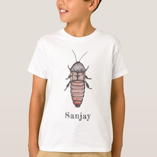 Hissing Cockroach Name T-Shirt (Child) (Front)