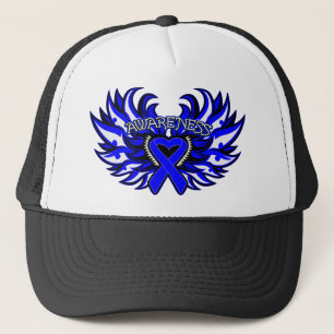 Histiocytosis Awareness Heart Wings Trucker Hat