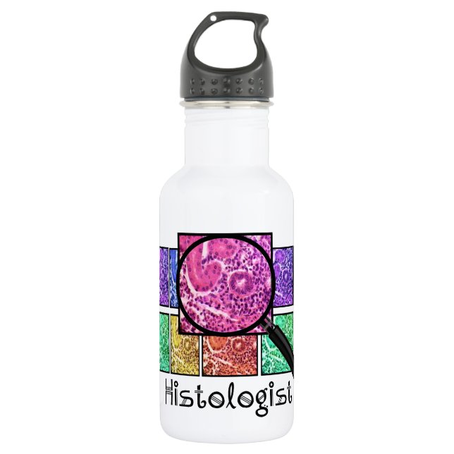 Histologist Magnified Cells Design 532 Ml Water Bottle (Front)