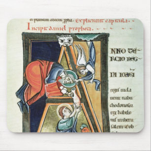 Historiated initial 'A' depicting Daniel Mouse Pad