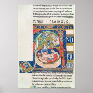 Historiated initial 'A' Depicting Daniel Poster