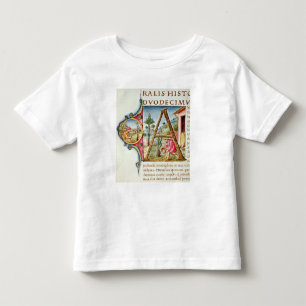 Historiated initial 'A' depicting Toddler T-Shirt