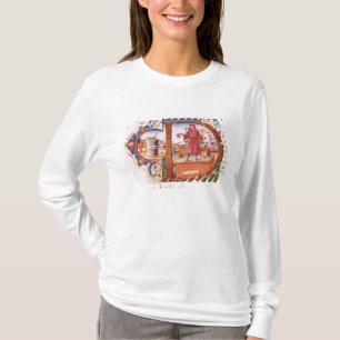Historiated initial 'D' depicting an apothecary T-Shirt