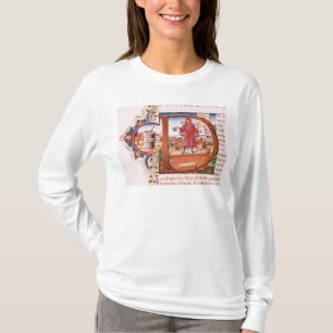 Historiated initial 'D' depicting an apothecary T-Shirt