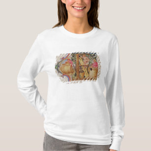 Historiated initial 'E' depicting grape picking T-Shirt