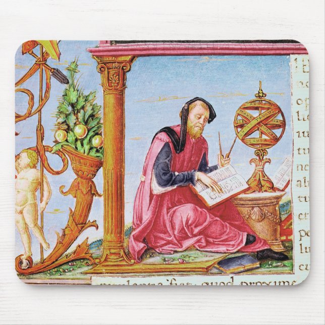 Historiated initial 'L' depicting Pliny the Mouse Pad (Front)
