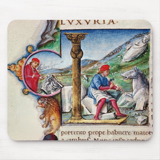 Historiated initial 'L' Mouse Pad (Front)