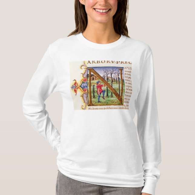 Historiated Initial 'N' T-Shirt (Front)