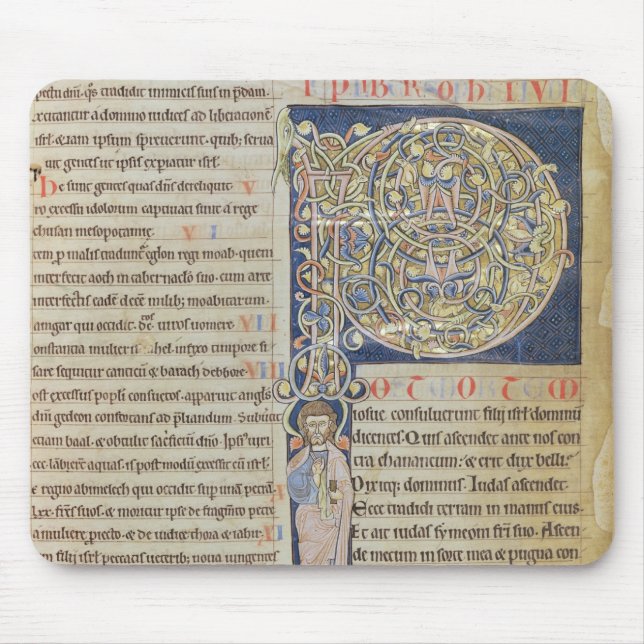 Historiated initial 'P' Mouse Pad (Front)